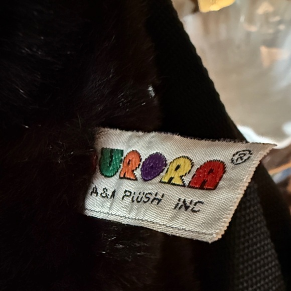 Cuddly Black Bear Plush Backpack RARE - Picture 4 of 6